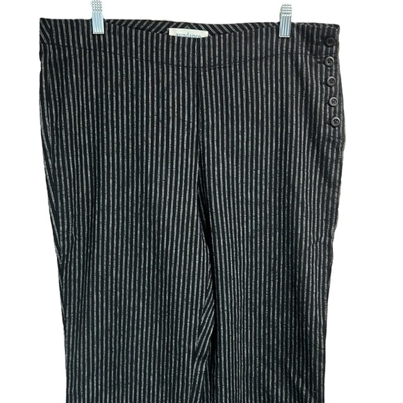 Sundance Striped Side Button Pants - Picture 3 of 6